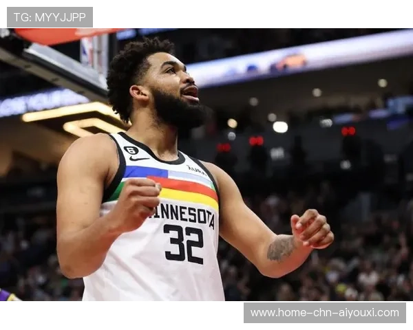 唐斯攻下大号两双，森林狼全队庆祝胜利